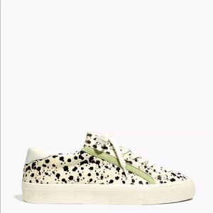 Madewell sidewalk low-top sneakers in splatter painted calf hair